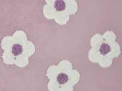 Set di 2 cuscini ECHINACEA Velluto 45 x 45 cm Viola