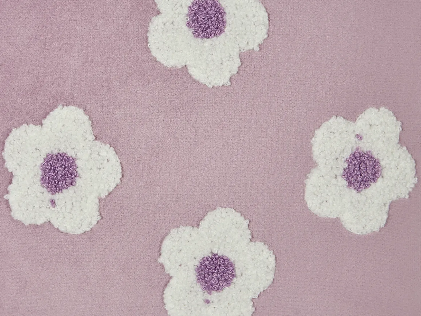 Set di 2 cuscini ECHINACEA Velluto 45 x 45 cm Viola