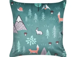 Set di 2 cuscini FOOTHILL Velluto 45 x 45 cm Verde menta