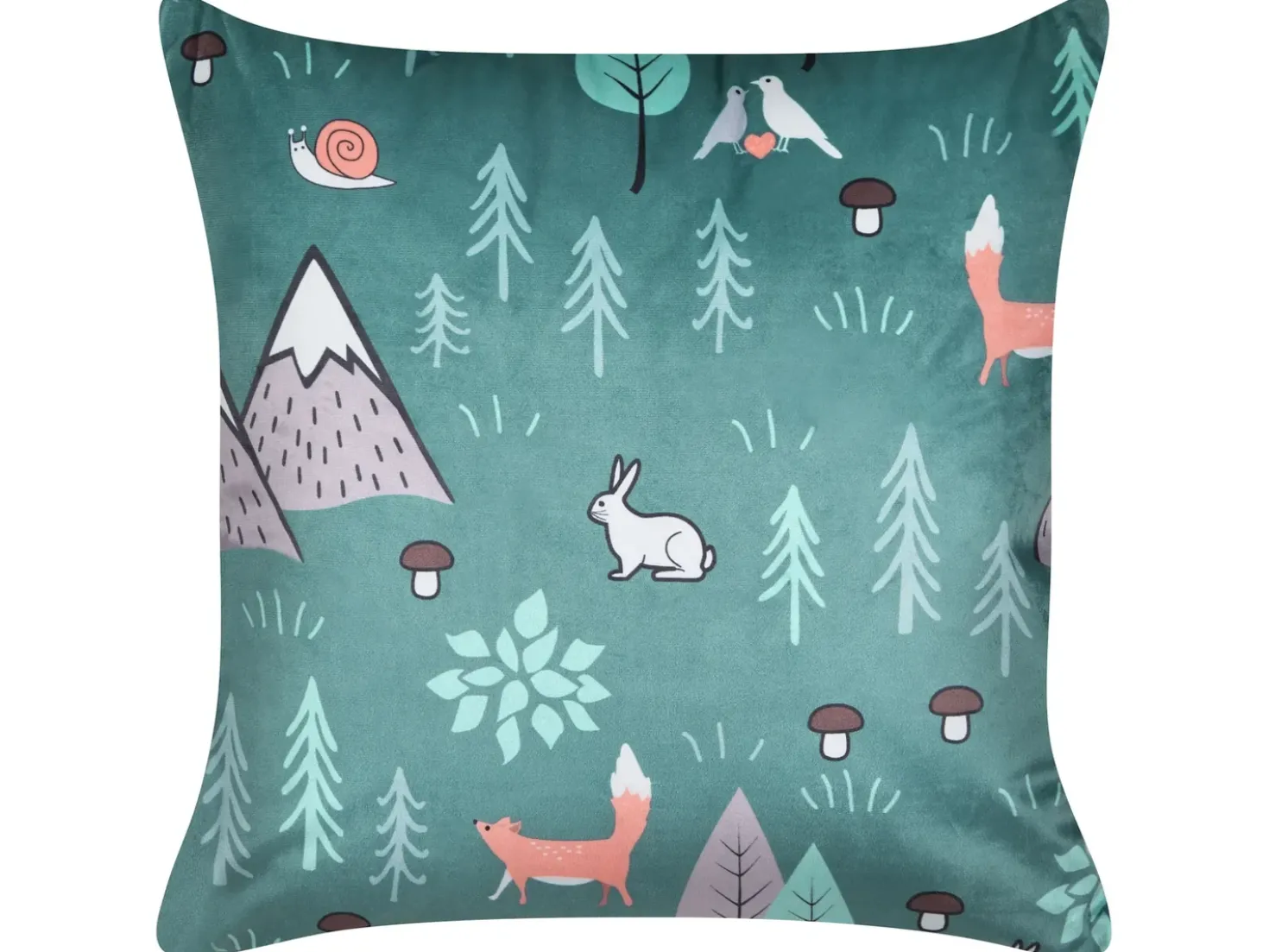 Set di 2 cuscini FOOTHILL Velluto 45 x 45 cm Verde menta