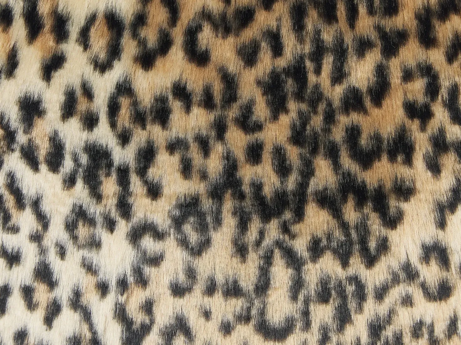 Set di 2 cuscini FOXTAIL Finta pelliccia 45 x 45 cm Marrone Trama animale