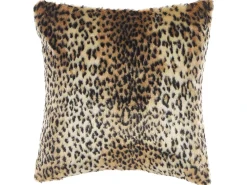 Set di 2 cuscini FOXTAIL Finta pelliccia 45 x 45 cm Marrone Trama animale