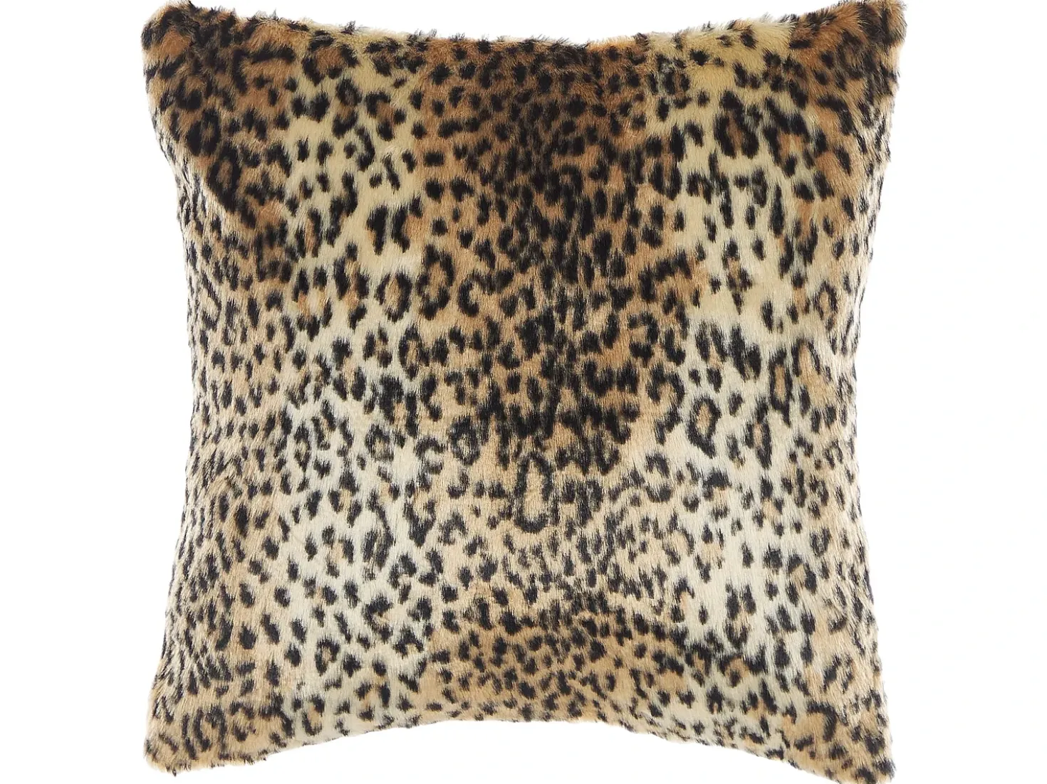 Set di 2 cuscini FOXTAIL Finta pelliccia 45 x 45 cm Marrone Trama animale
