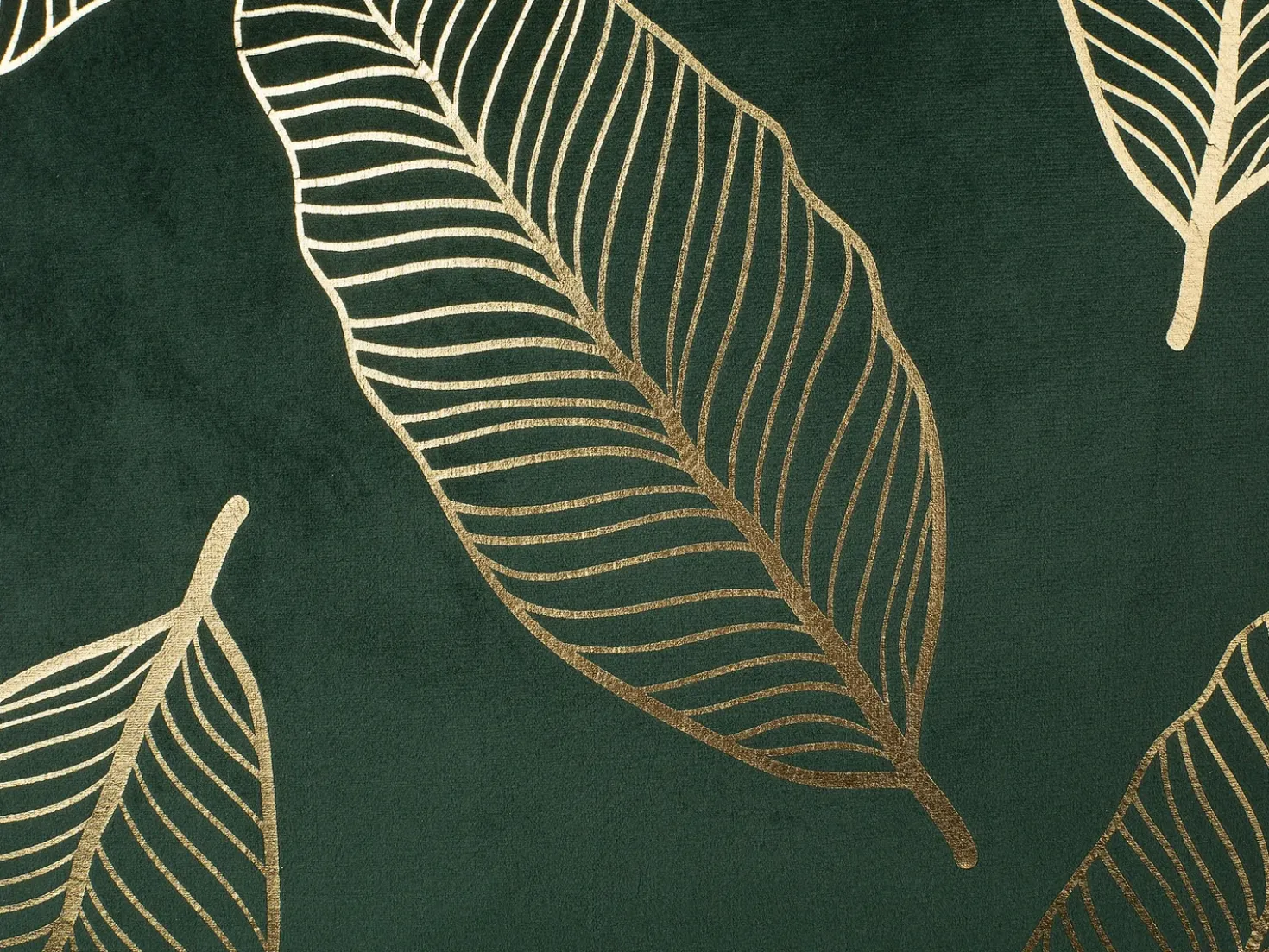 Set di 2 cuscini FREESIA Velluto 45 x 45 cm Verde scuro Trama di piante