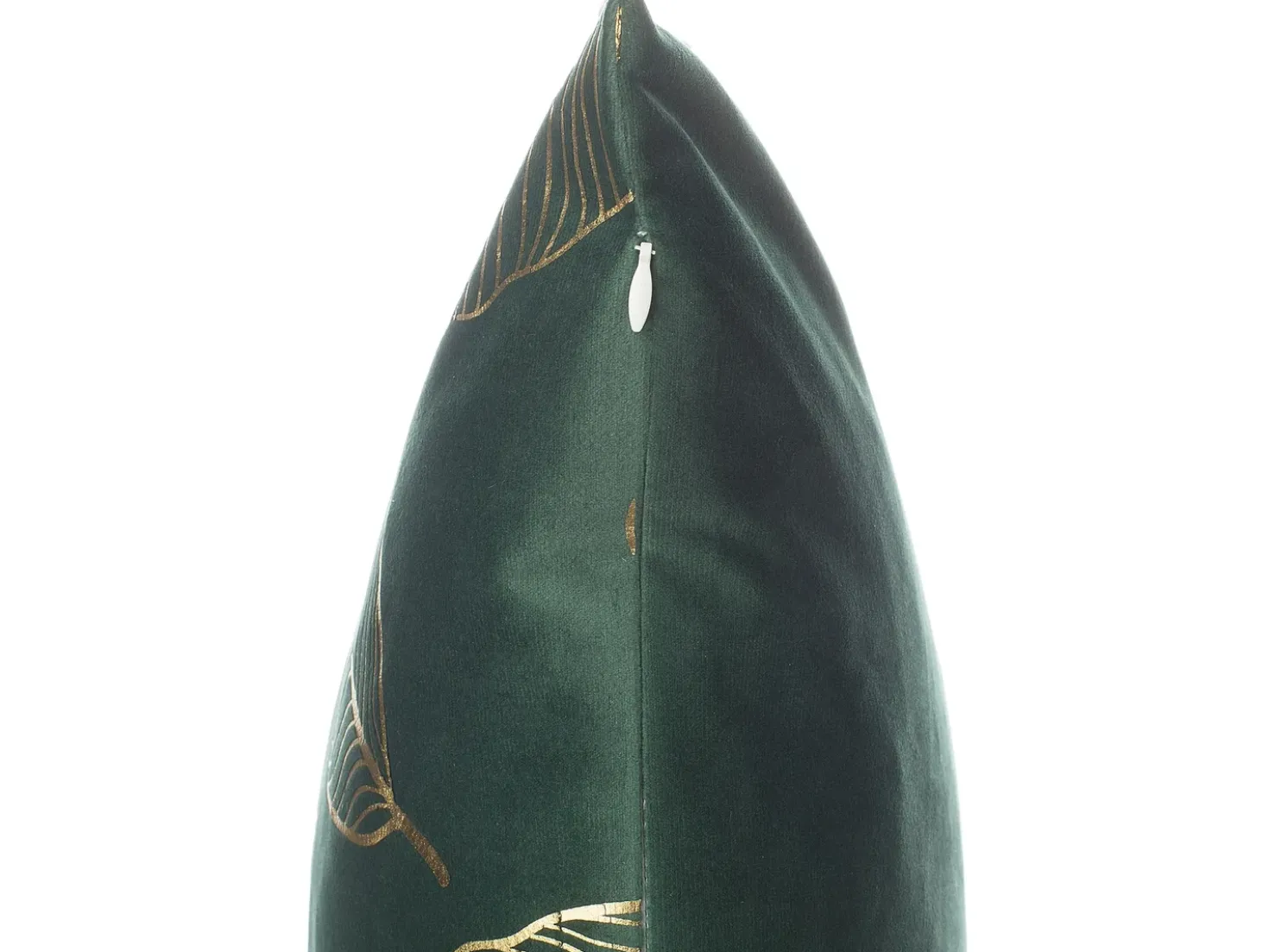 Set di 2 cuscini FREESIA Velluto 45 x 45 cm Verde scuro Trama di piante