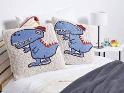 Set di 2 cuscini GAMBIR Cotone 45 x 45 cm Blu