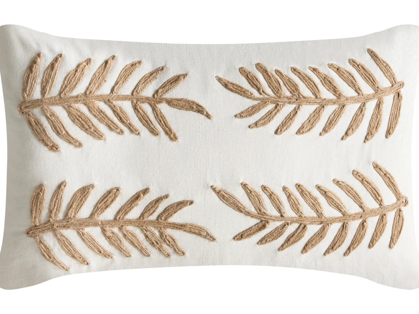 Set di 2 cuscini GARCINIA Cotone 30 x 50 cm 45 x 45 cm Bianco Trama floreale