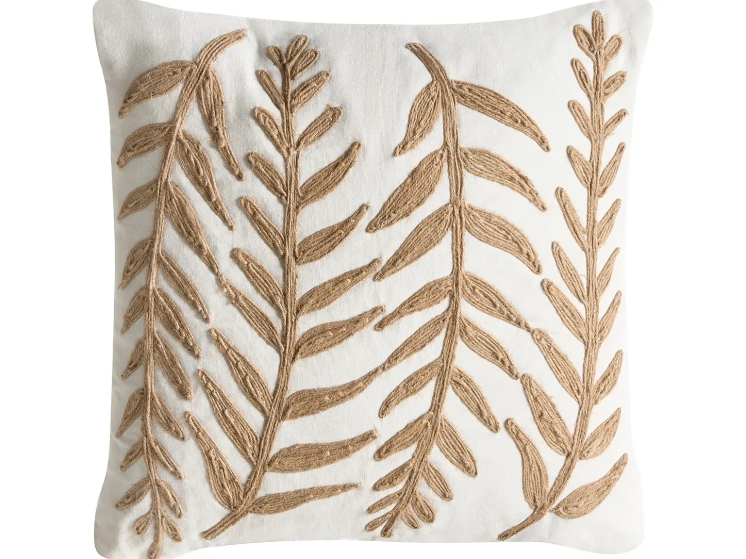 Set di 2 cuscini GARCINIA Cotone 30 x 50 cm 45 x 45 cm Bianco Trama floreale