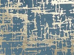 Set di 2 cuscini GARDENIA Velluto 45 x 45 cm Blu Trama astratta