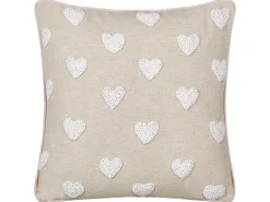 Set di 2 cuscini GAZANIA Cotone 45 x 45 cm Beige