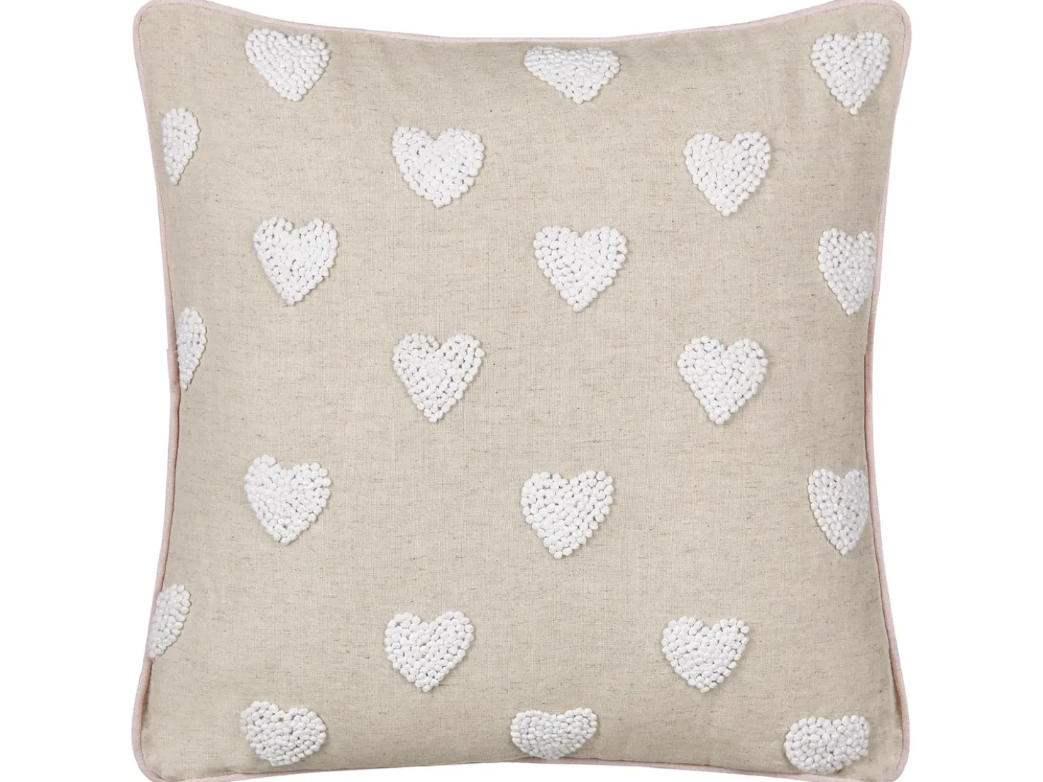 Set di 2 cuscini GAZANIA Cotone 45 x 45 cm Beige
