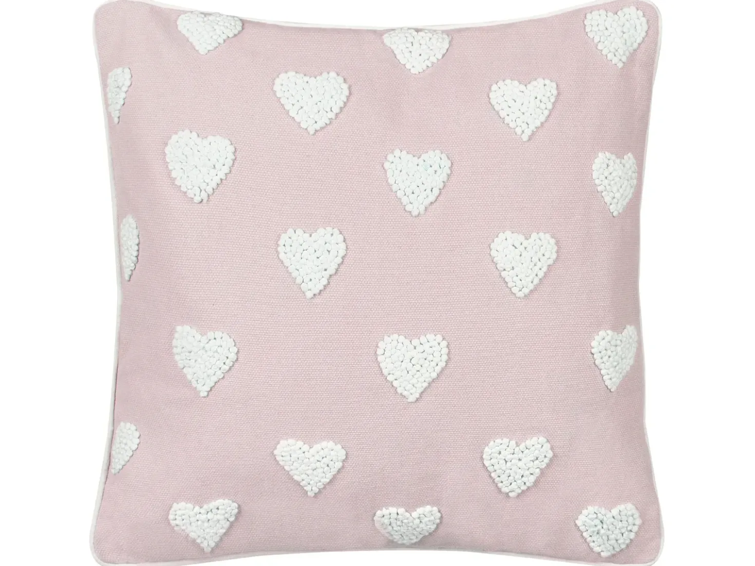 Set di 2 cuscini GAZANIA Cotone 45 x 45 cm Rosa pastello