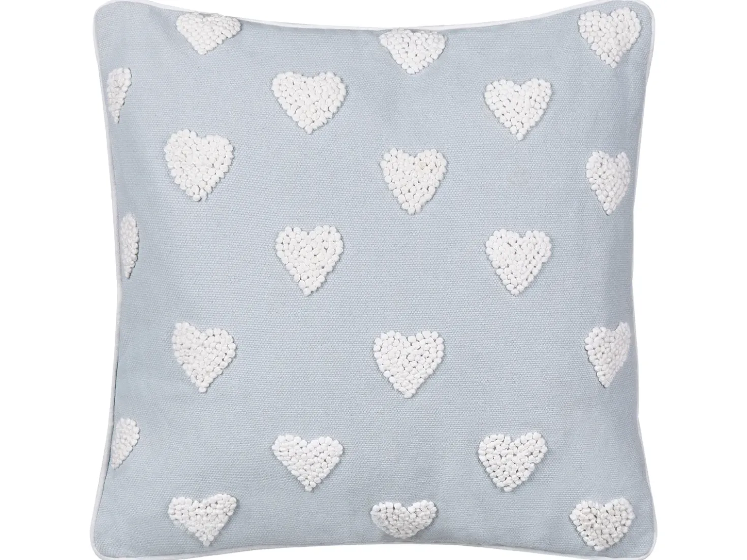 Set di 2 cuscini GAZANIA Cotone 45 x 45 cm Grigio chiaro