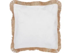 Set di 2 cuscini GERANIUM 45 x 45 cm Beige Trama orientale
