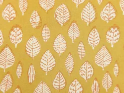 Set di 2 cuscini GINNALA Cotone 45 x 45 cm Giallo Trama di piante
