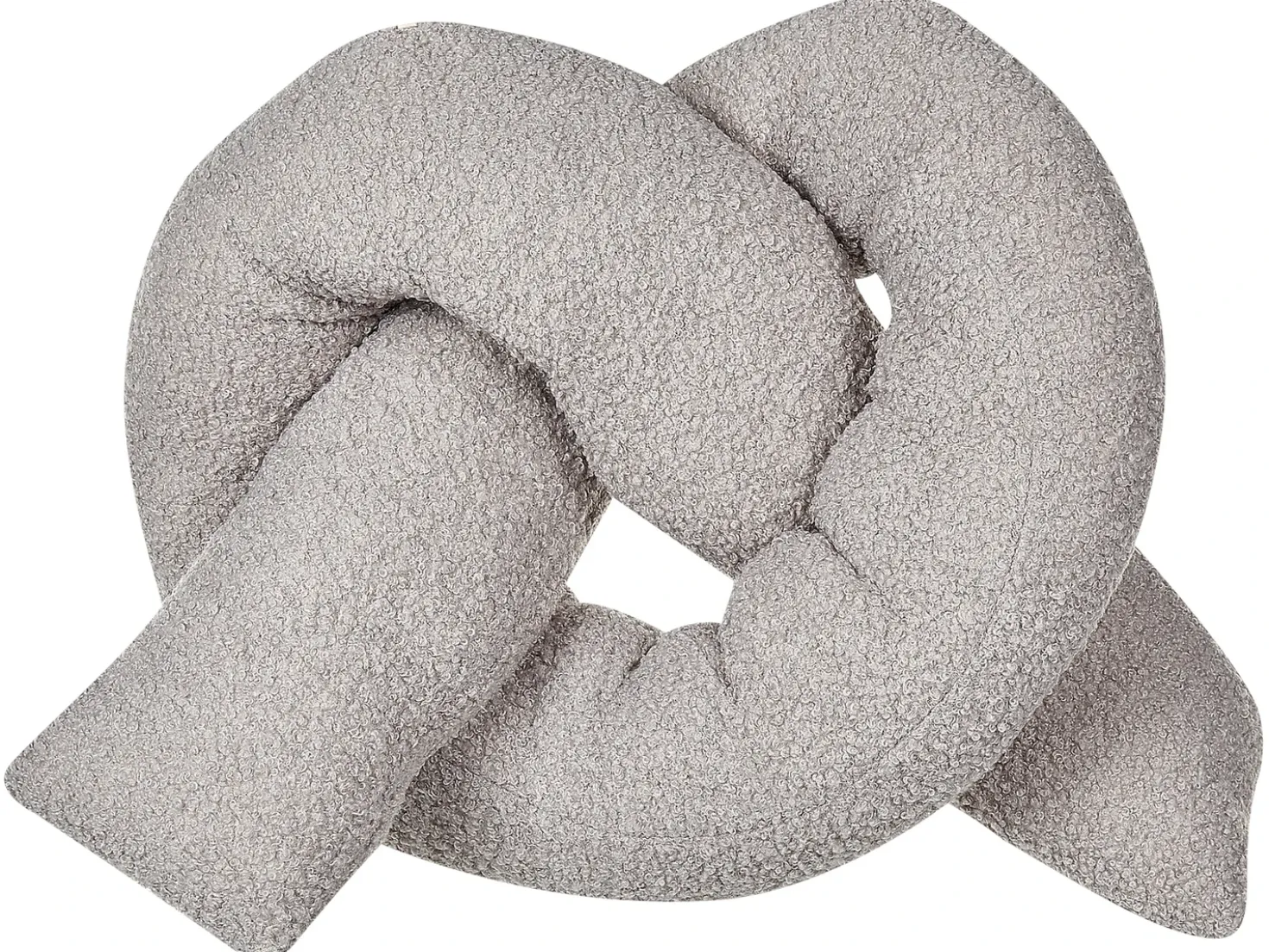 Set di 2 cuscini GLADIOLUS Bouclé 172 x 14 cm Grigio Tinta unita