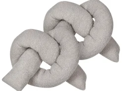 Set di 2 cuscini GLADIOLUS Bouclé 172 x 14 cm Grigio Tinta unita