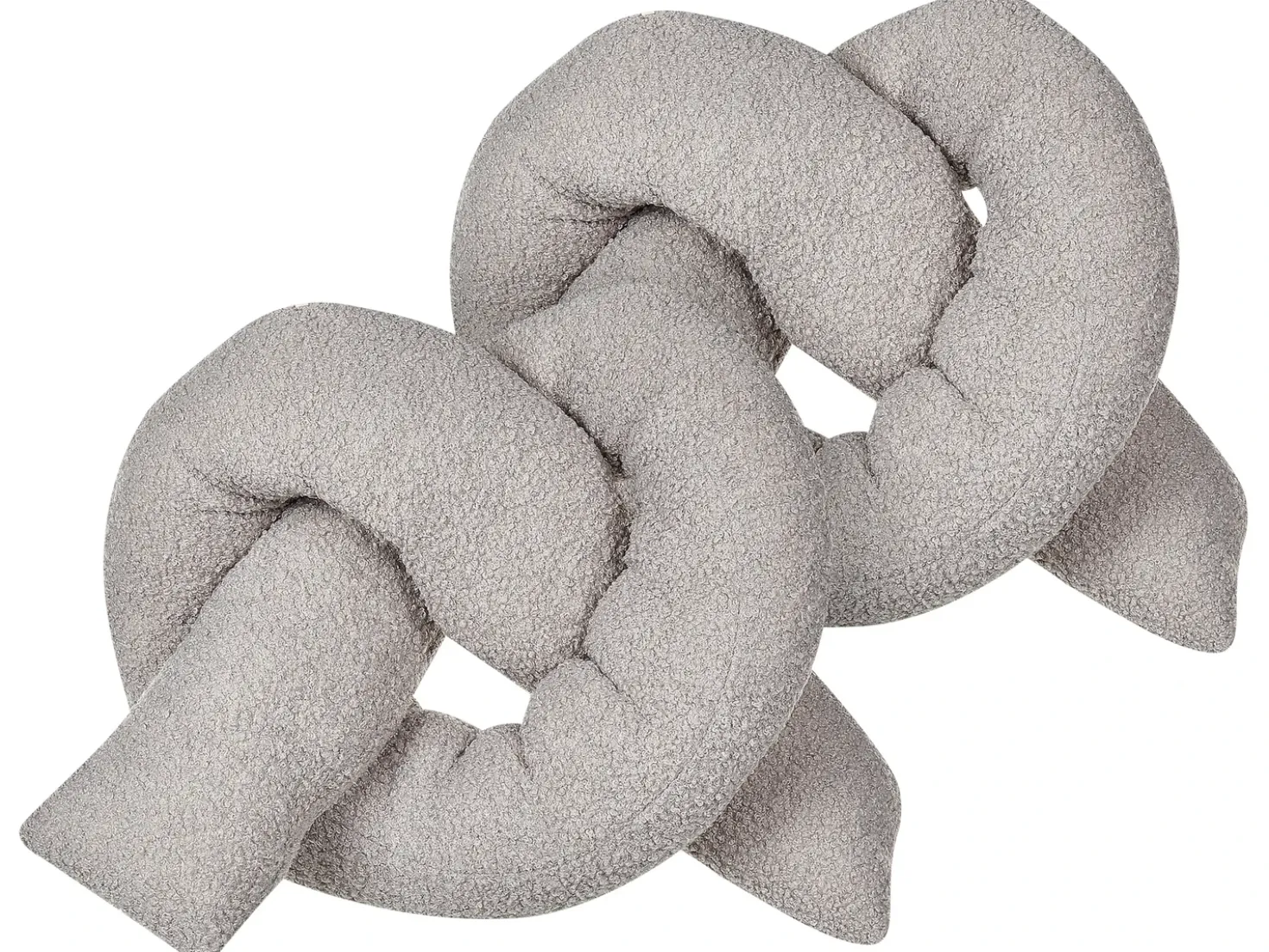 Set di 2 cuscini GLADIOLUS Bouclé 172 x 14 cm Grigio Tinta unita