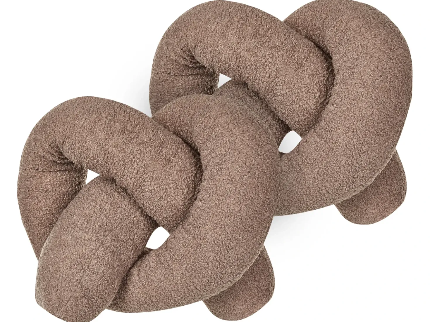 Set di 2 cuscini GLADIOLUS Bouclé 172 x 14 cm Marrone Tinta unita
