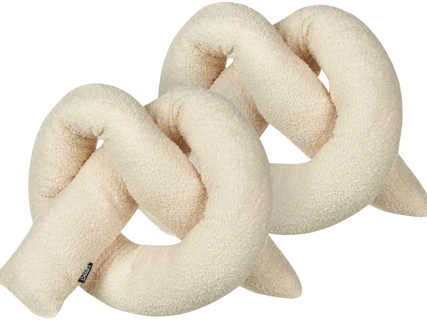Set di 2 cuscini GLADIOLUS Bouclé 172 x 14 cm Beige Tinta unita