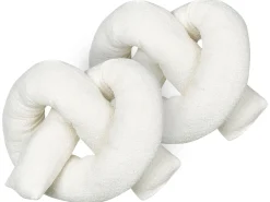 Set di 2 cuscini GLADIOLUS Bouclé 172 x 14 cm Bianco sporco Tinta unita