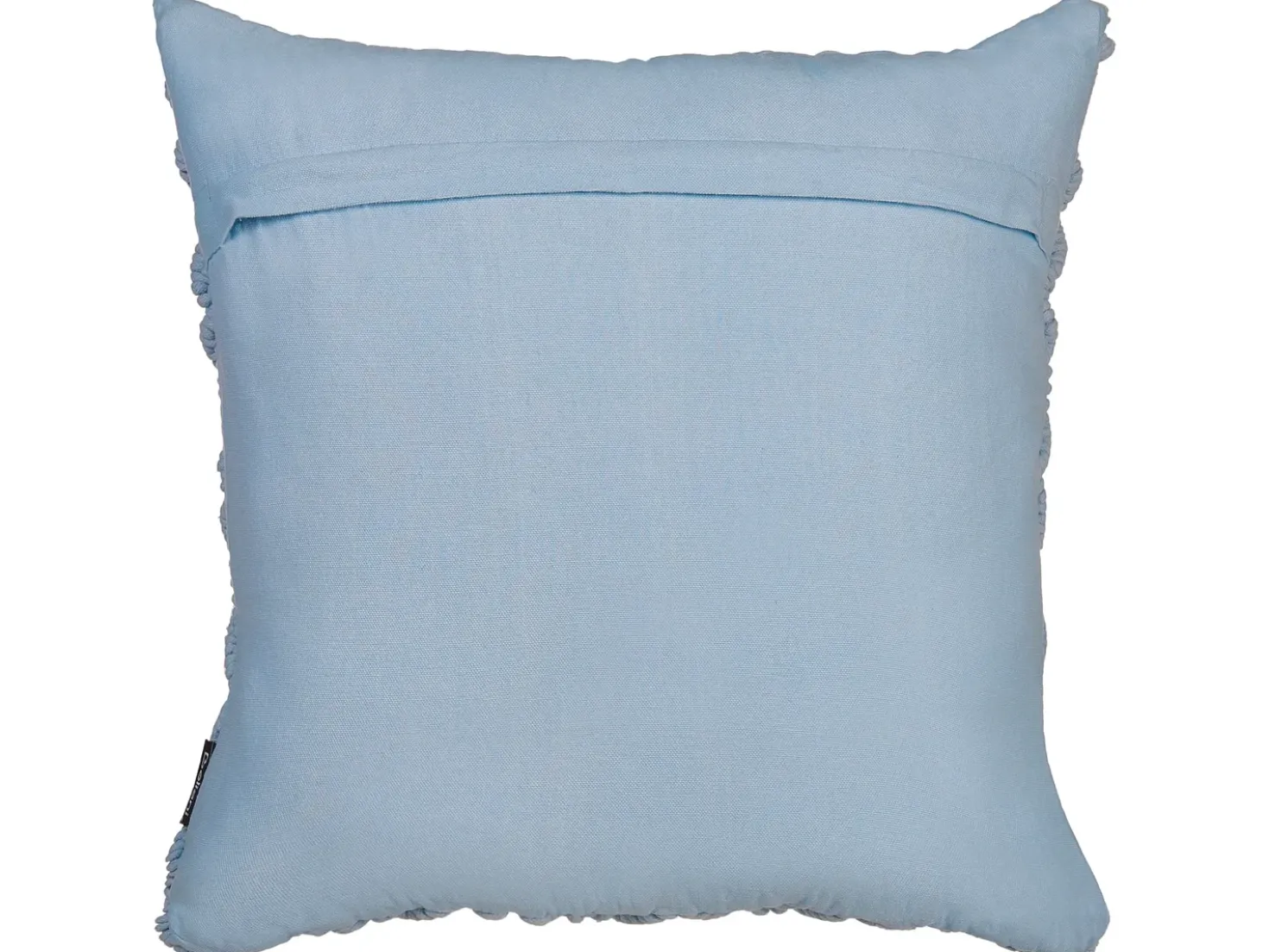 Set di 2 cuscini GOREME Bouclé 45 x 45 cm Blu Trama geometrica