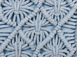 Set di 2 cuscini GOREME Bouclé 45 x 45 cm Blu Trama geometrica