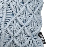 Set di 2 cuscini GOREME Bouclé 45 x 45 cm Blu Trama geometrica