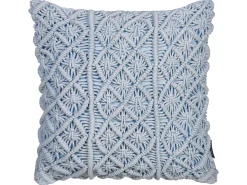 Set di 2 cuscini GOREME Bouclé 45 x 45 cm Blu Trama geometrica