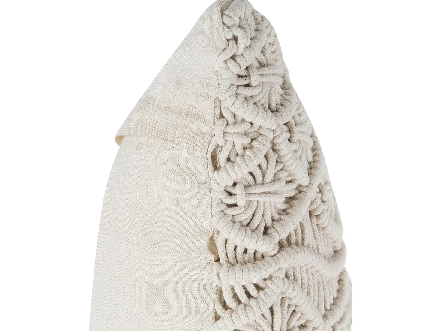 Set di 2 cuscini GOREME Cotone 45 x 45 cm Beige chiaro Trama geometrica