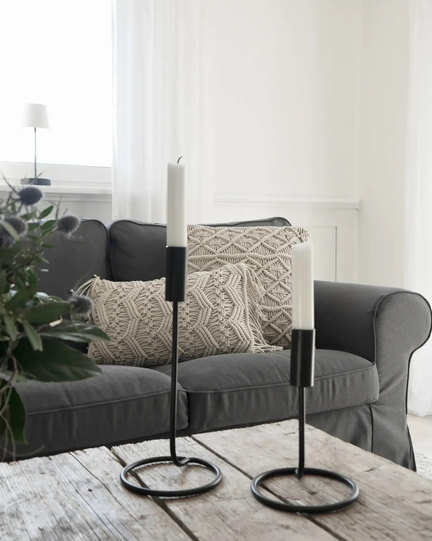 Set di 2 cuscini GOREME Cotone 45 x 45 cm Beige chiaro Trama geometrica