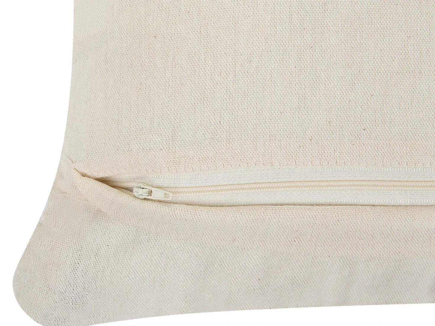 Set di 2 cuscini GOREME Cotone 45 x 45 cm Beige chiaro Trama geometrica