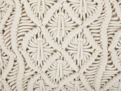 Set di 2 cuscini GOREME Cotone 45 x 45 cm Beige chiaro Trama geometrica