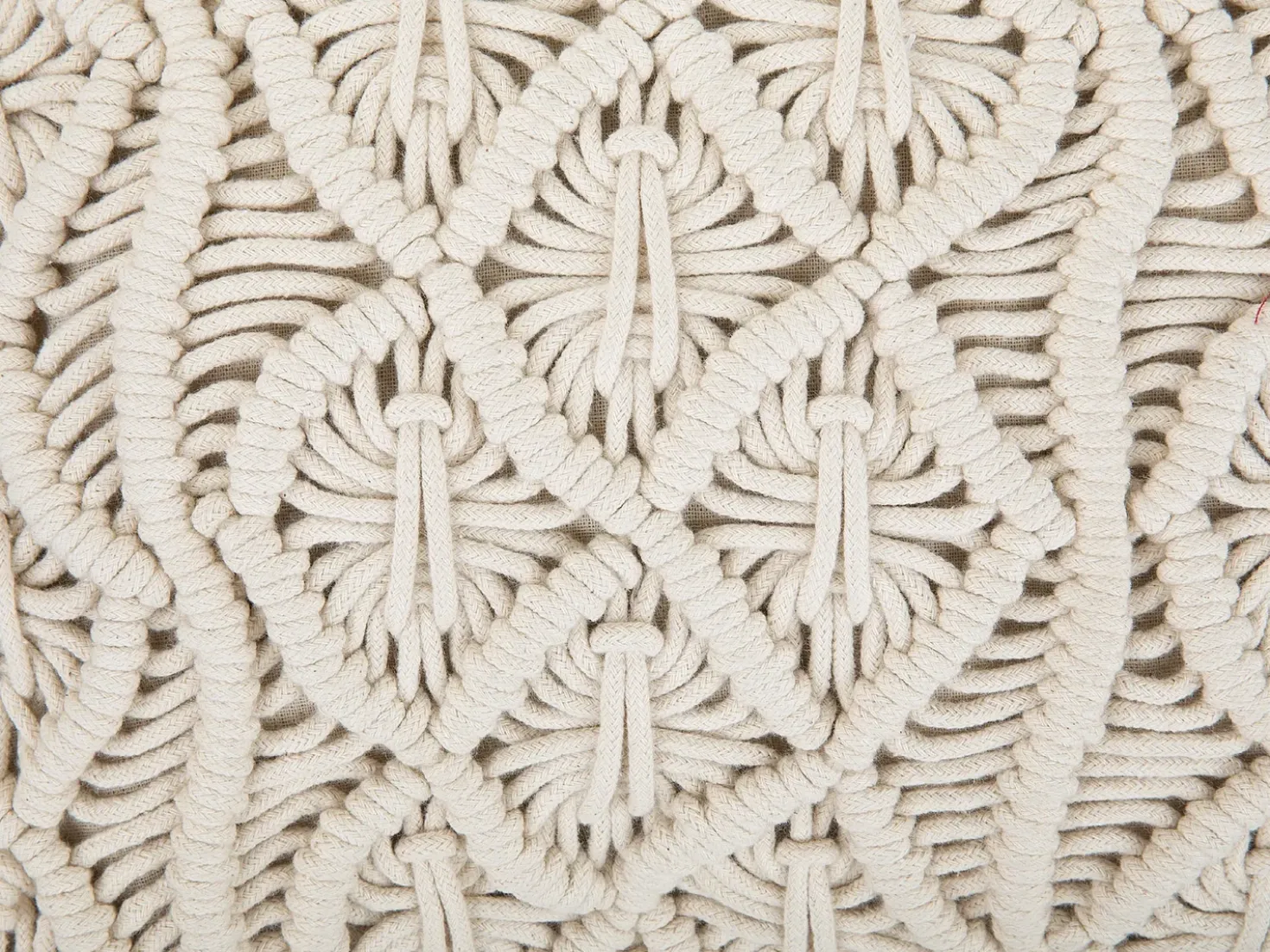 Set di 2 cuscini GOREME Cotone 45 x 45 cm Beige chiaro Trama geometrica