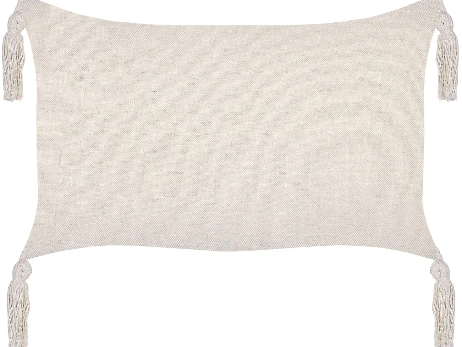 Set di 2 cuscini HAKONE 45 x 25 cm Beige chiaro Trama geometrica