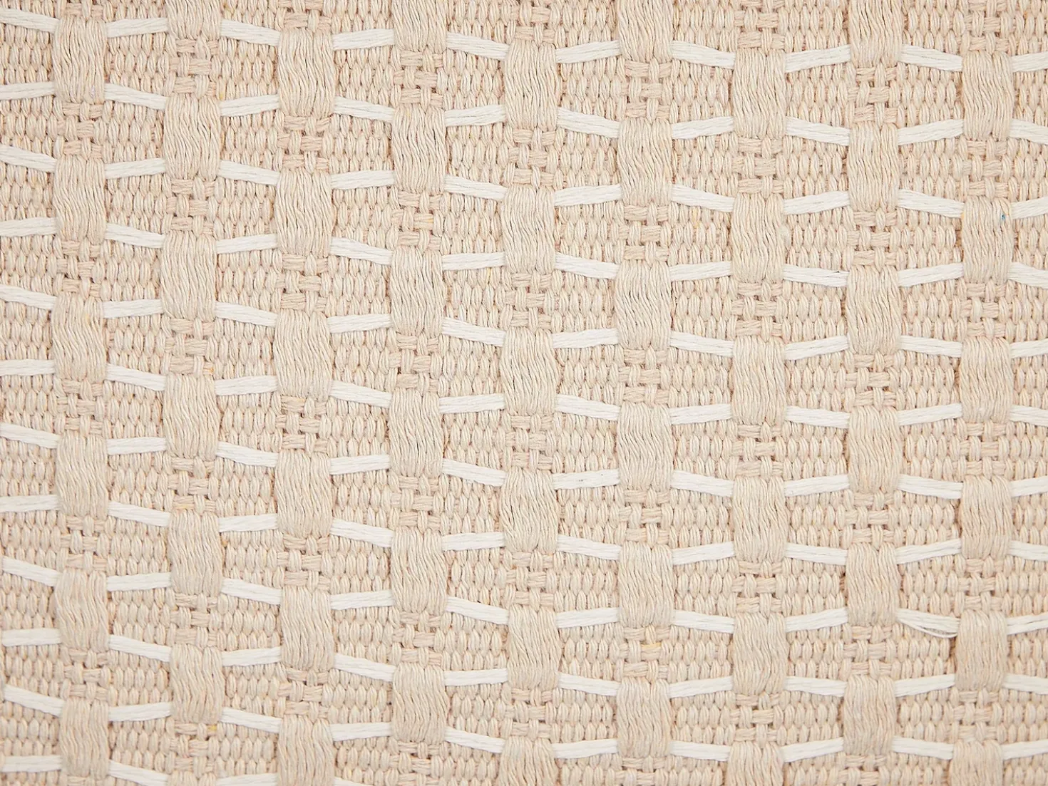 Set di 2 cuscini HAKONE 45 x 25 cm Beige chiaro Trama geometrica