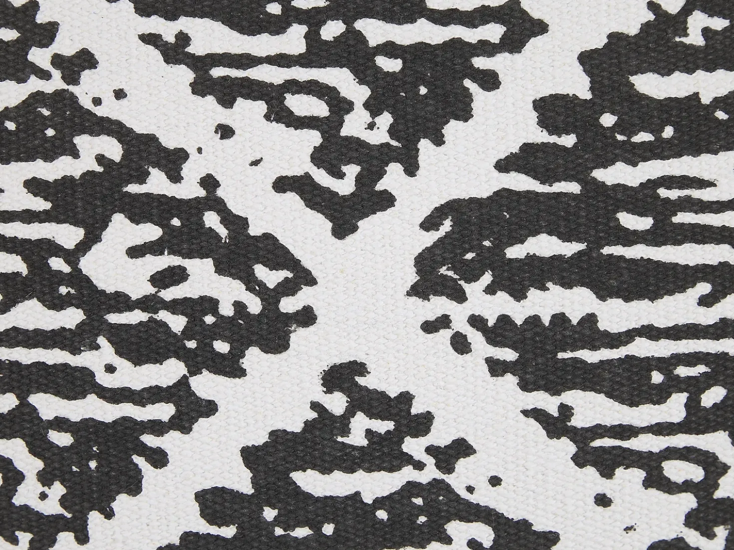 Set di 2 cuscini HAZRO Cotone 45 x 45 cm Nero Trama geometrica