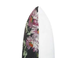 Set di 2 cuscini HEDERA 45 x 45 cm Nero Trama floreale