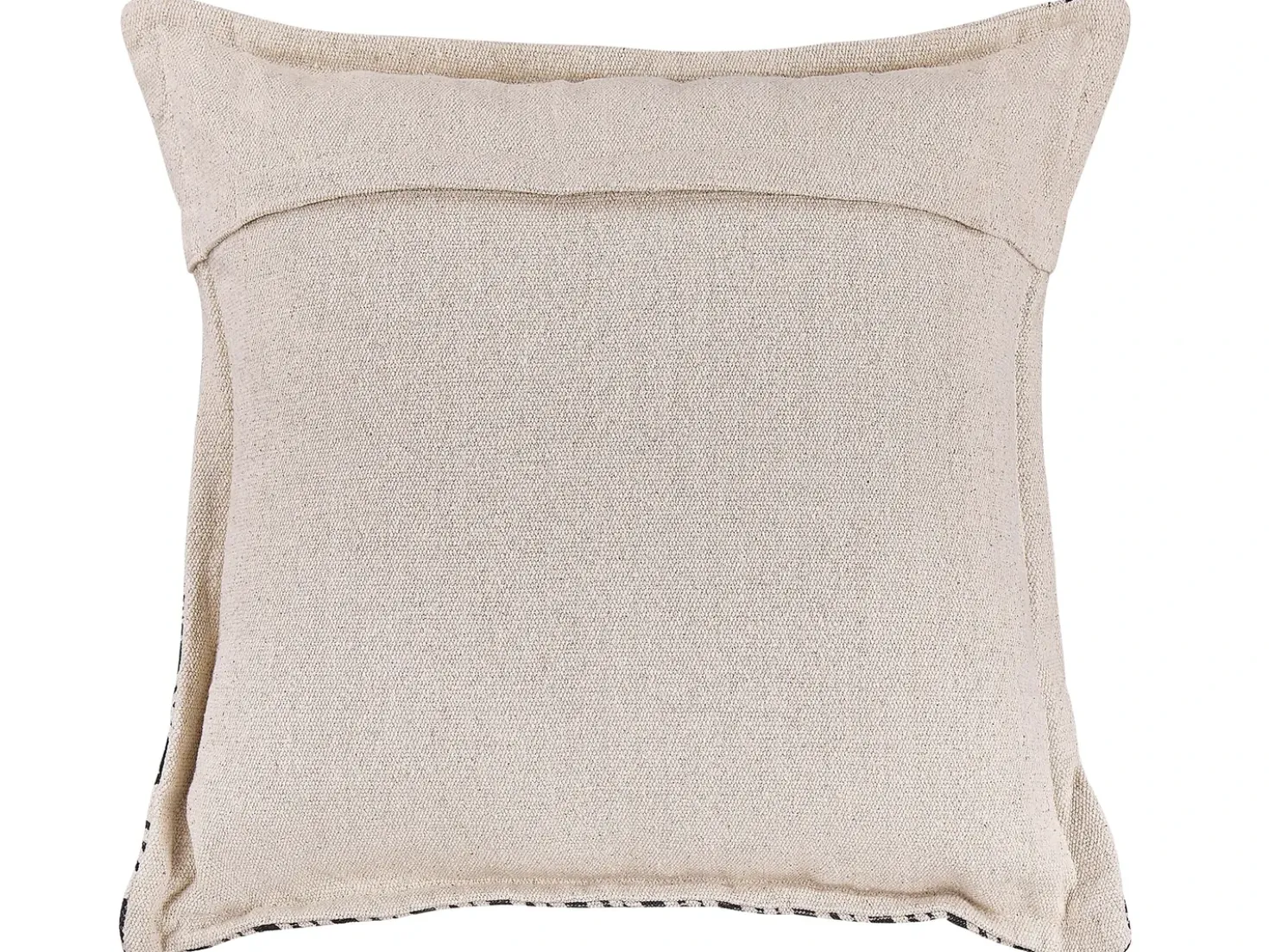 Set di 2 cuscini HENTEPE Cotone 45 x 45 cm Nero Trama geometrica