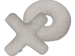 Set di 2 cuscini HESPERIS Bouclé Grigio chiaro Tinta unita