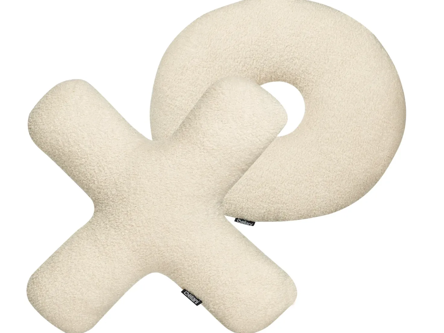 Set di 2 cuscini HESPERIS Bouclé Beige Tinta unita