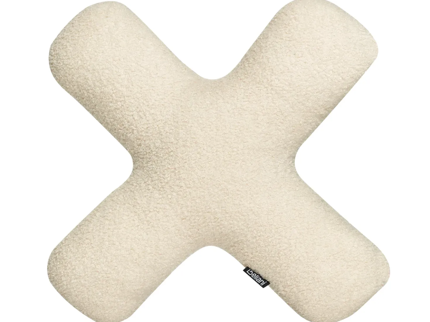 Set di 2 cuscini HESPERIS Bouclé Beige Tinta unita