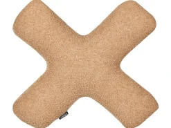 Set di 2 cuscini HESPERIS Bouclé Marrone chiaro Tinta unita
