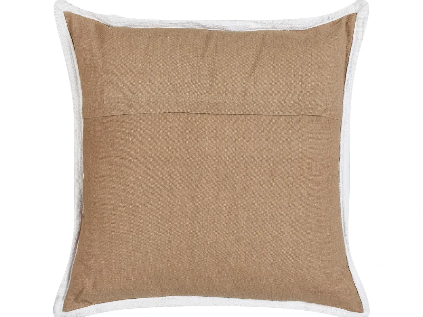 Set di 2 cuscini IANTHE Cotone 45 x 45 cm Marrone Tinta unita