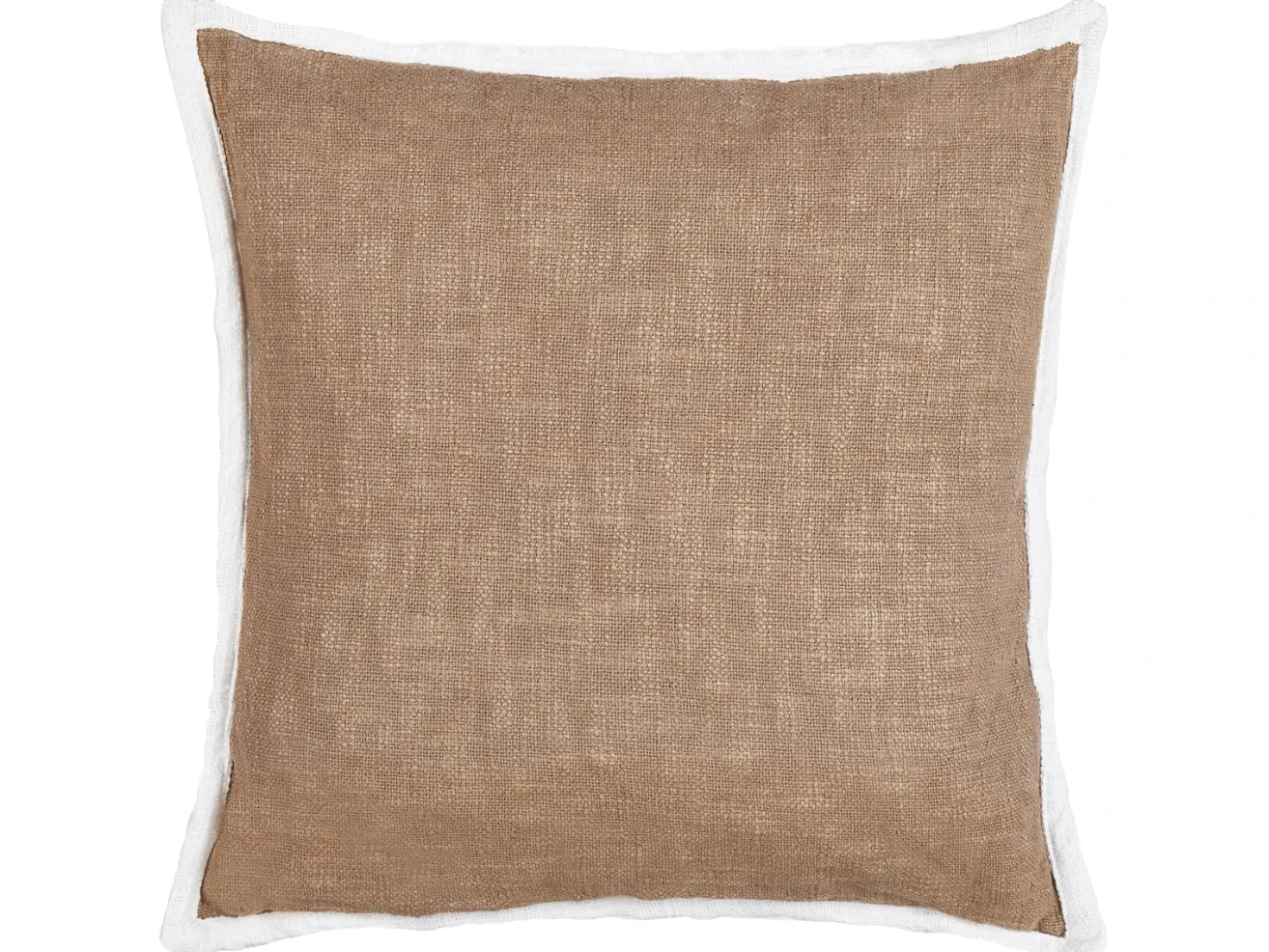Set di 2 cuscini IANTHE Cotone 45 x 45 cm Marrone Tinta unita
