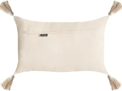 Set di 2 cuscini INTSIA Cotone 30 x 50 cm 45 x 45 cm Beige chiaro Modello natalizio