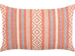 Set di 2 cuscini INULA Cotone 30 x 50 cm Arancione Trama geometrica