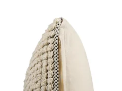Set di 2 cuscini IRESINE Cotone 45 x 45 cm Beige Trama geometrica