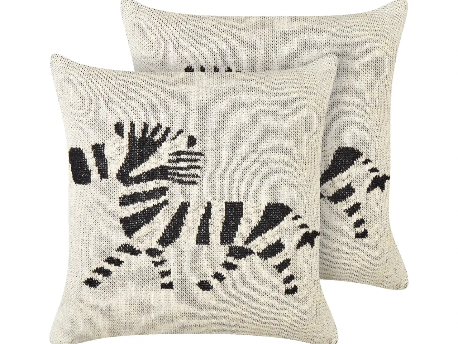 Set di 2 cuscini JABORI Cotone 45 x 45 cm Beige