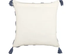 Set di 2 cuscini JACARANDA Cotone 45 x 45 cm Blu Trama geometrica